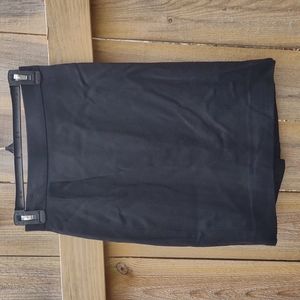 Escada vintage black wool pencil skirt